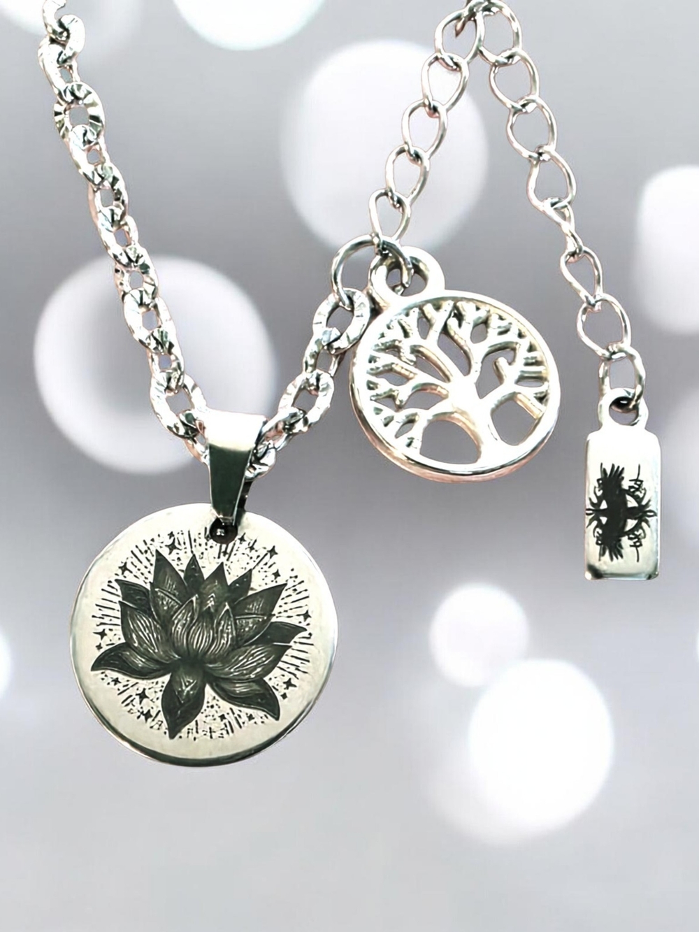 Lotus & Life-Bracelet - Women's Charm Bracelet